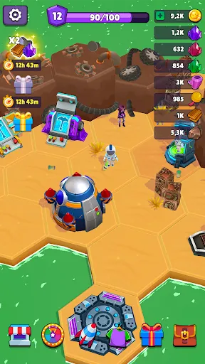 Gameplay screenshot 1 from Space Bound: Planet games - Adventure game
