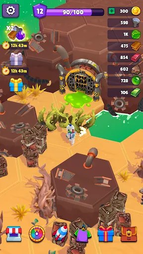 Gameplay screenshot 2 from Space Bound: Planet games - Adventure game